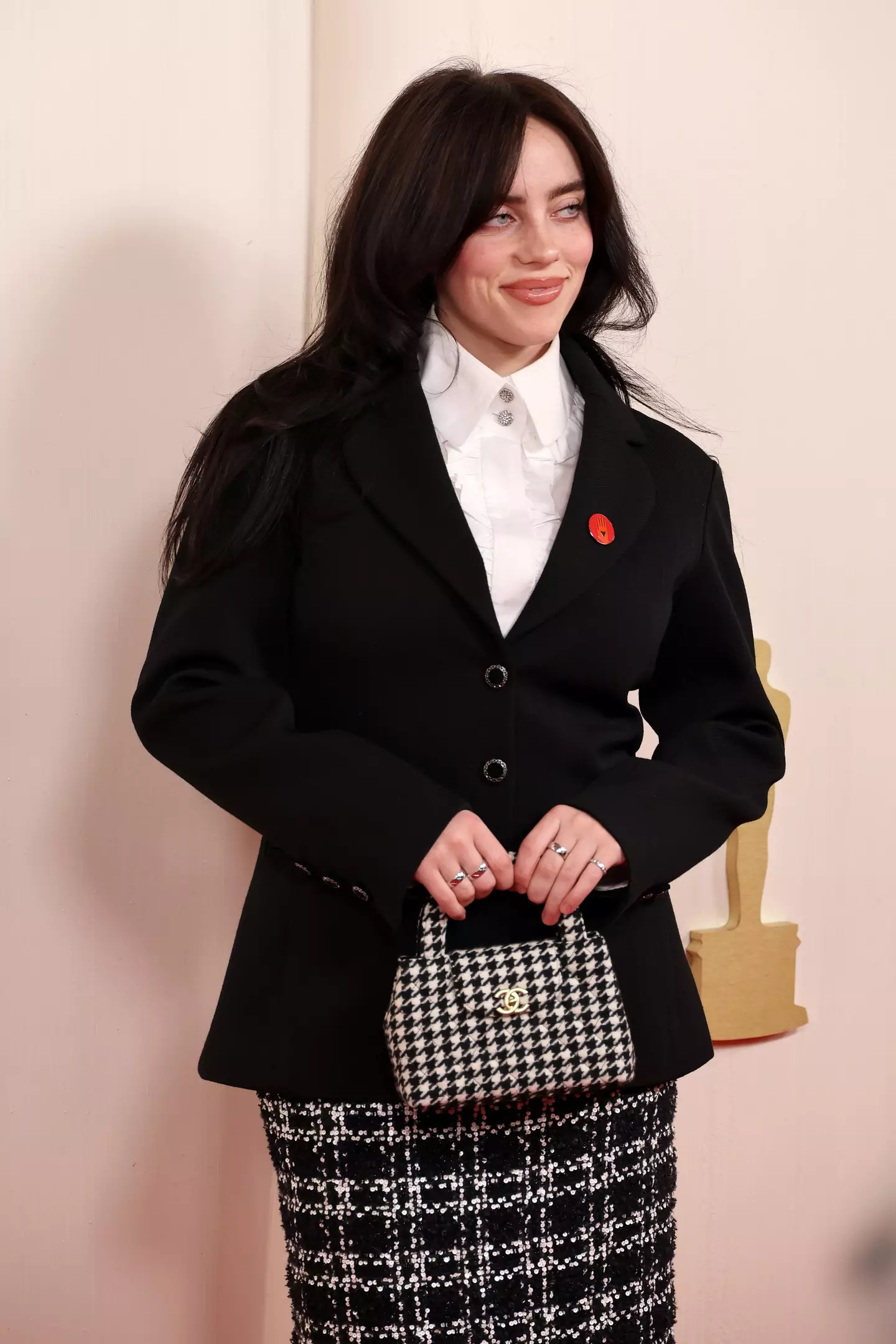 Billie Eilish is one of the celebs that donned a pin.