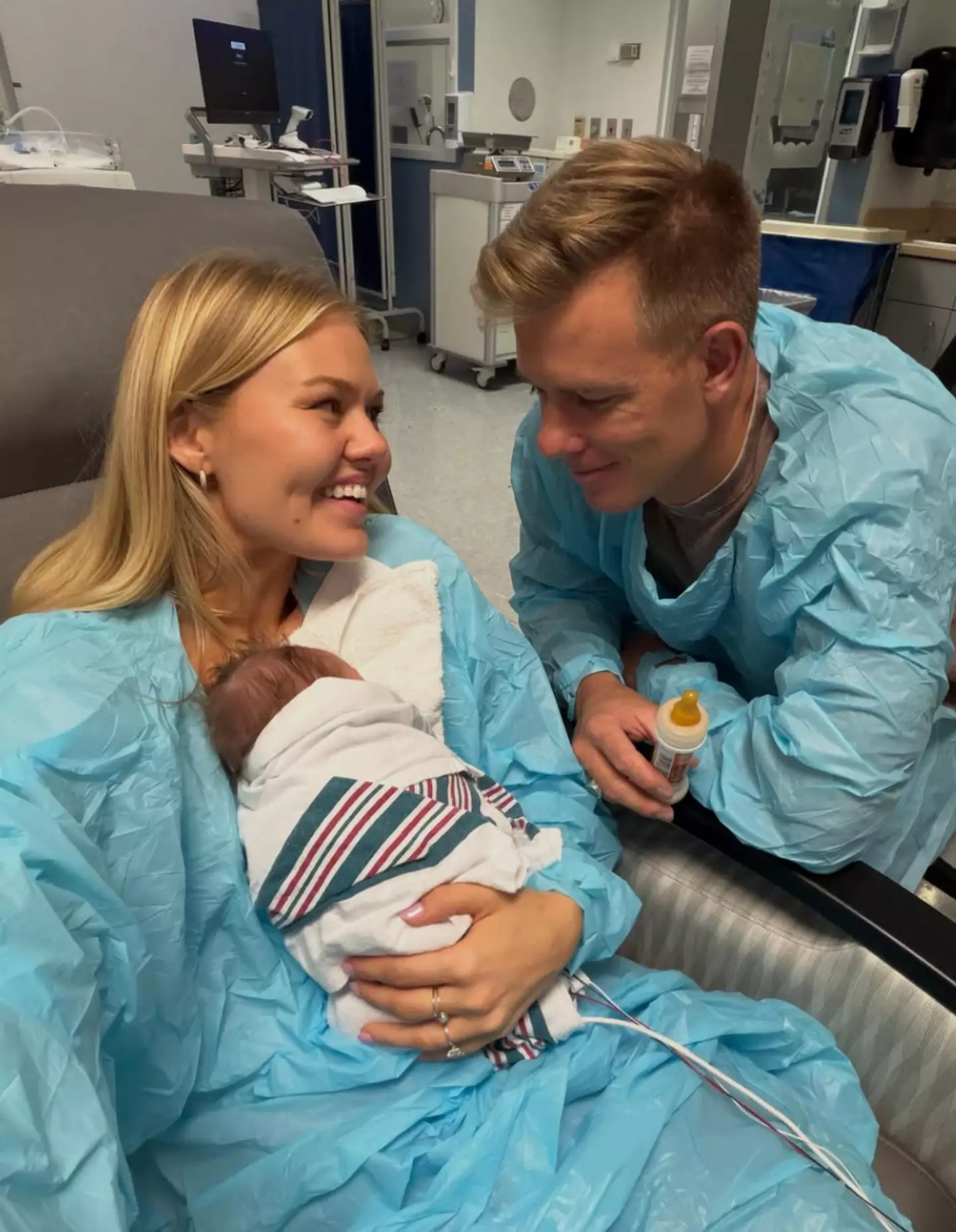 The couple adopted Renny in December 2025 (Instagram/@bellagraceweems)