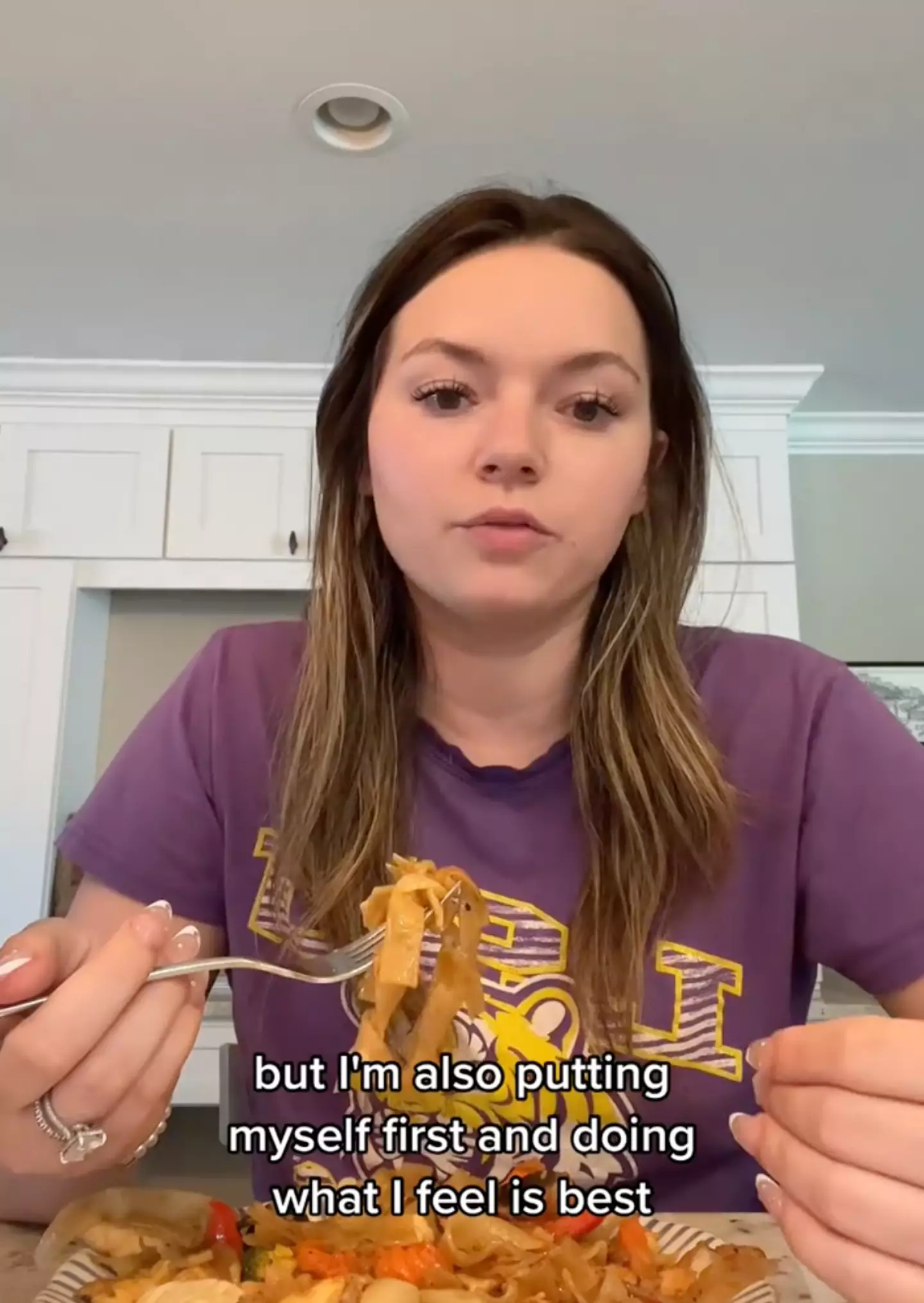 She said she was simply putting herself first. TikTok/@chatswithchass