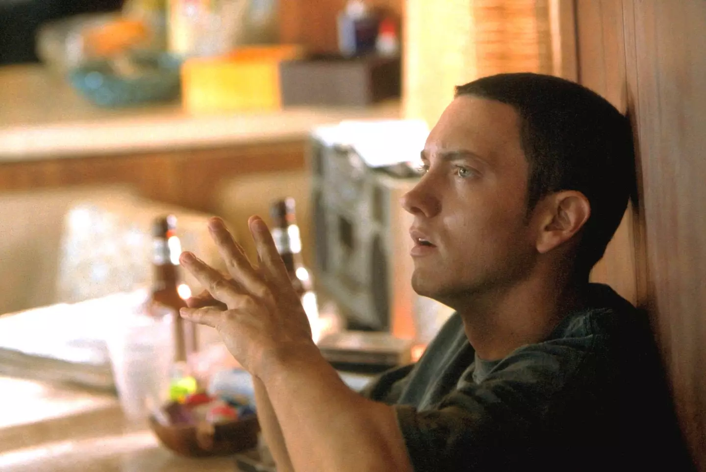 Eminem in the 2002 film 8 Mile.