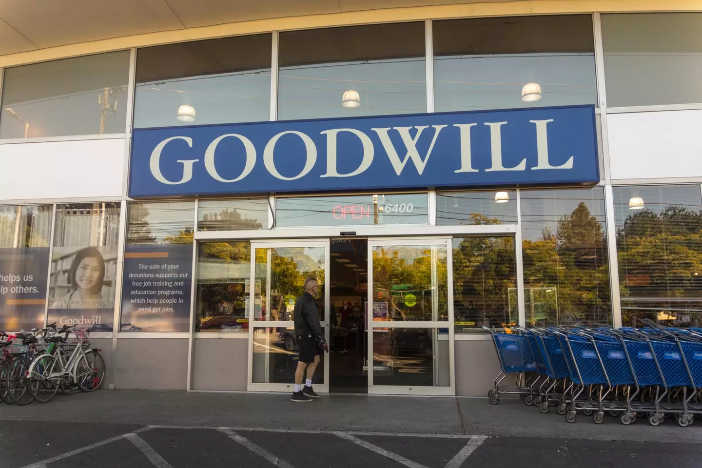 The dad left the toy at a Goodwill store.