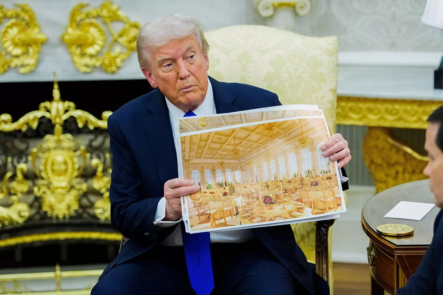 Donald Trump today announced that the entire East Wing of the White House is going to be demolished (Bloomberg/Getty Images)