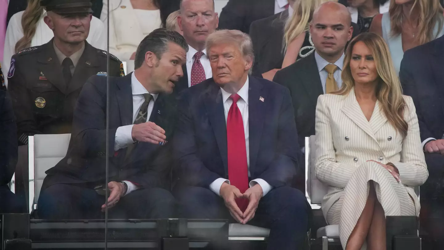 People spot Melania Trump’s ‘reaction’ to husband Donald’s behaviour at military parade