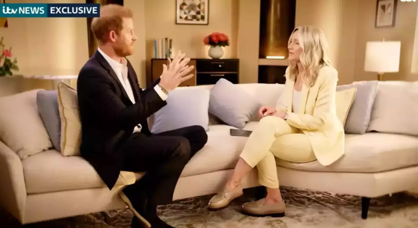 Harry hit out at the tabloids in the emotional documentary (ITV)