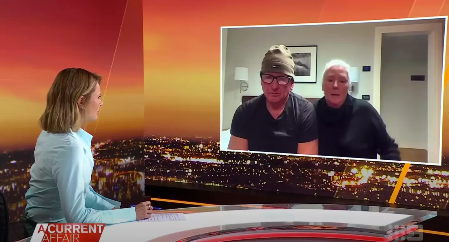 The couple recalled the harrowing experience (Nine Network Australia/A Current Affair)