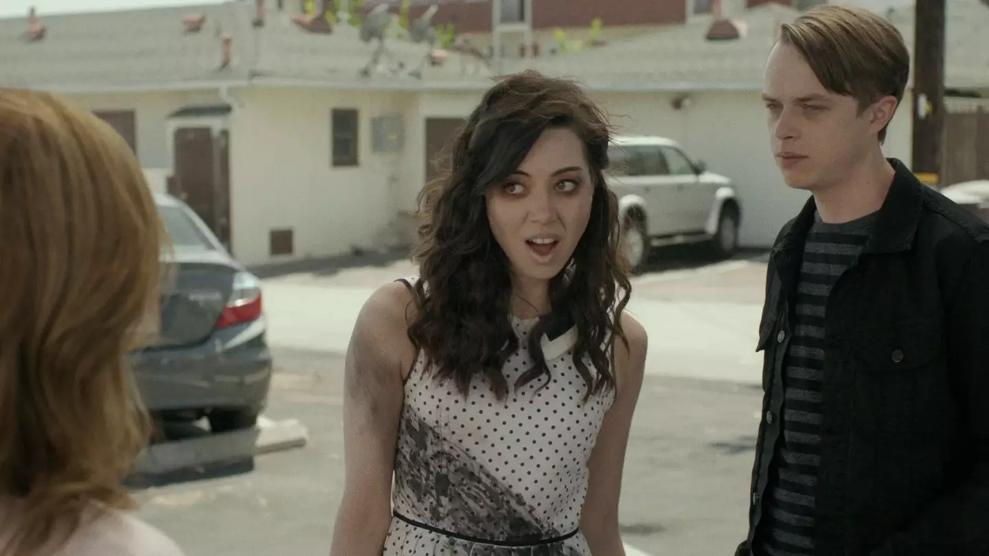 The couple met when Plaza starred in Baena's film Life After Beth (A24)