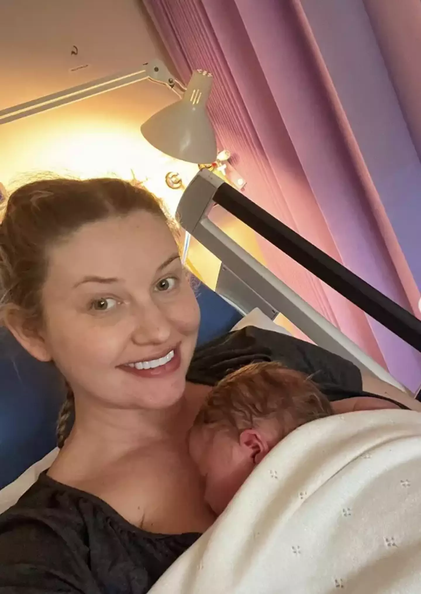 Amy Hart and her boyfriend Sam Rason have had a baby boy.