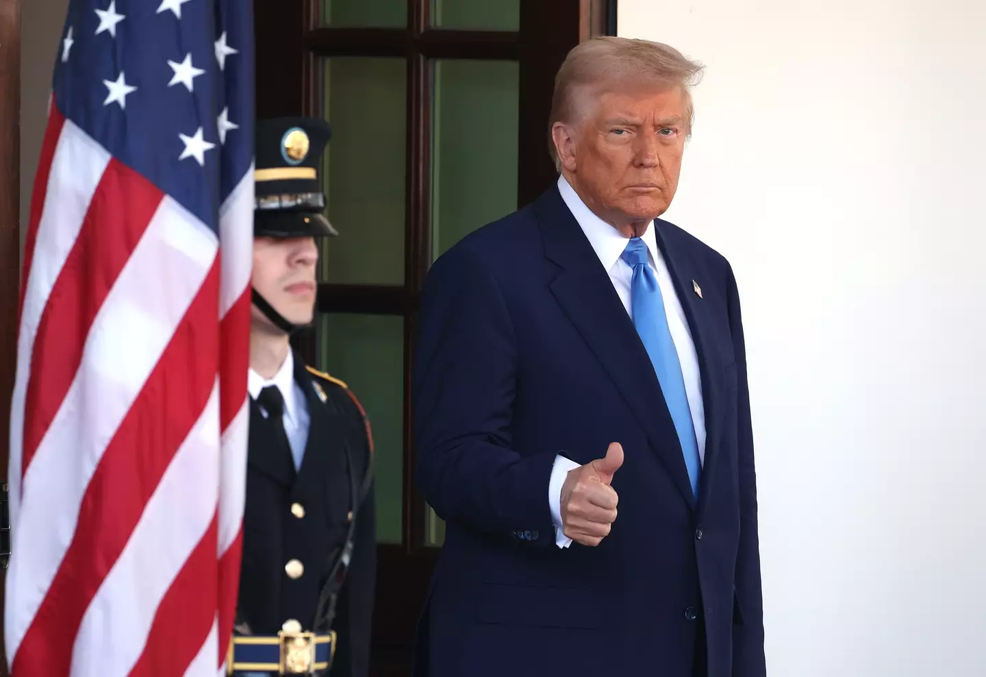 President Donald Trump previously said a scathing remark about Meghan Markle (Tasos Katopodis/Getty Images)