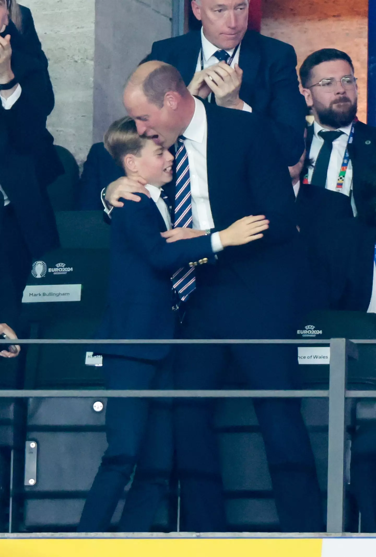 Prince William and son Prince George were seen celebrating at the 2024 Euro final last year (Jean Catuffe/Getty Images)