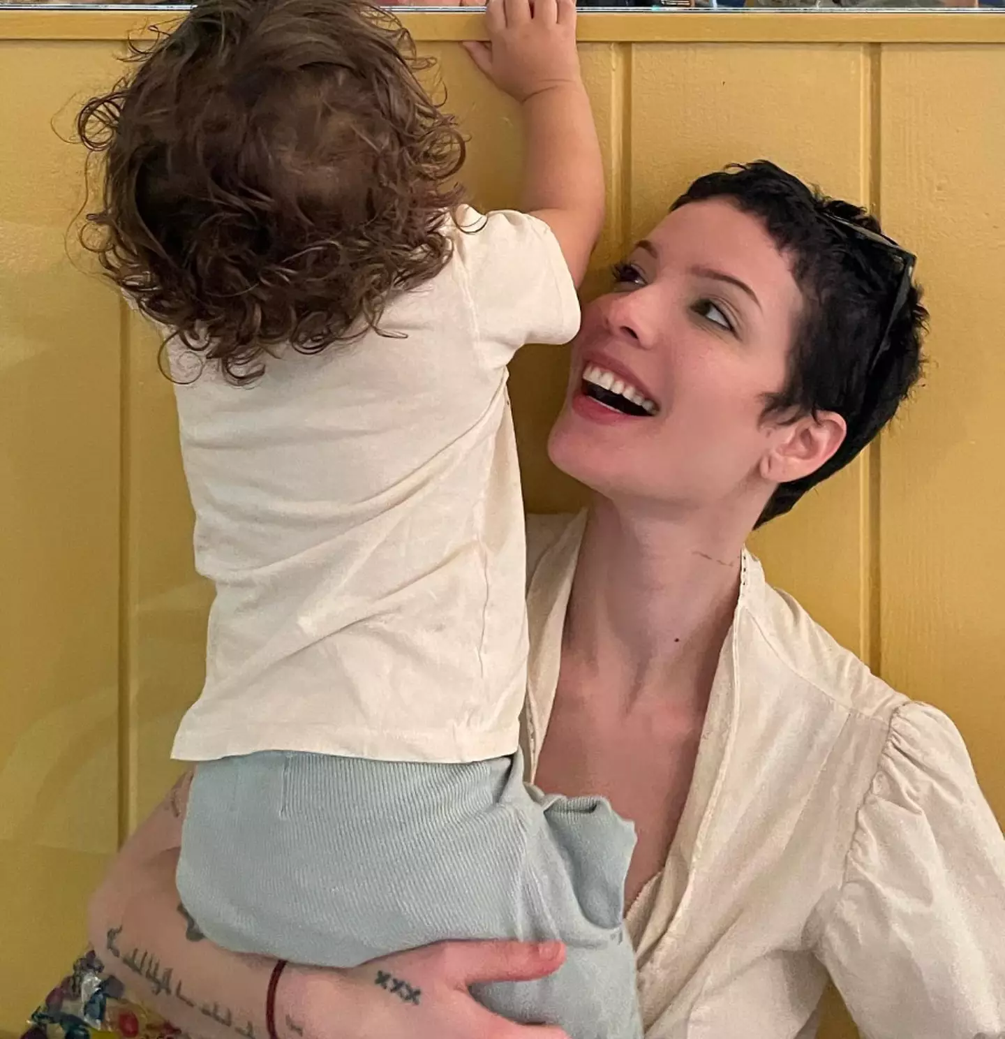 Halsey says becoming a parent has changed how they feel about skincare.