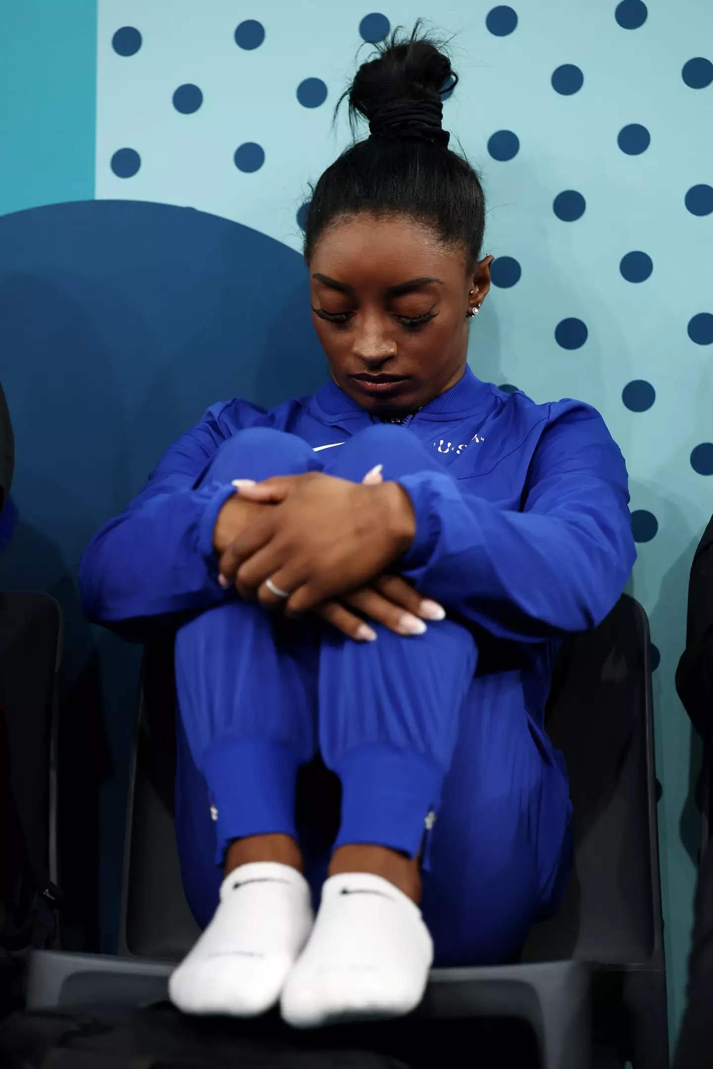 Biles is the most decorated gymnast in history. (Naomi Baker/Getty Images)