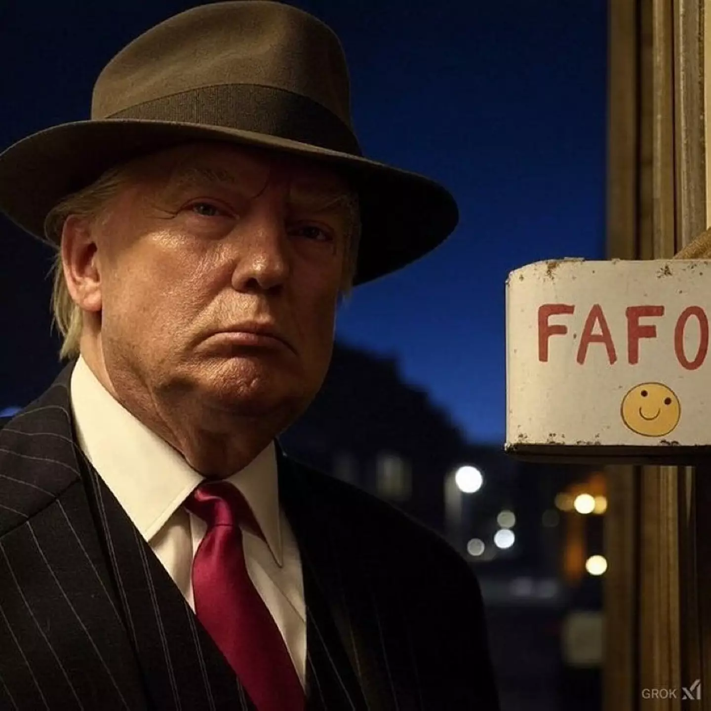 Donald Trump posted a 'FAFO' sign on Instagram over the weekend (Instagram/@realdonaldtrump)