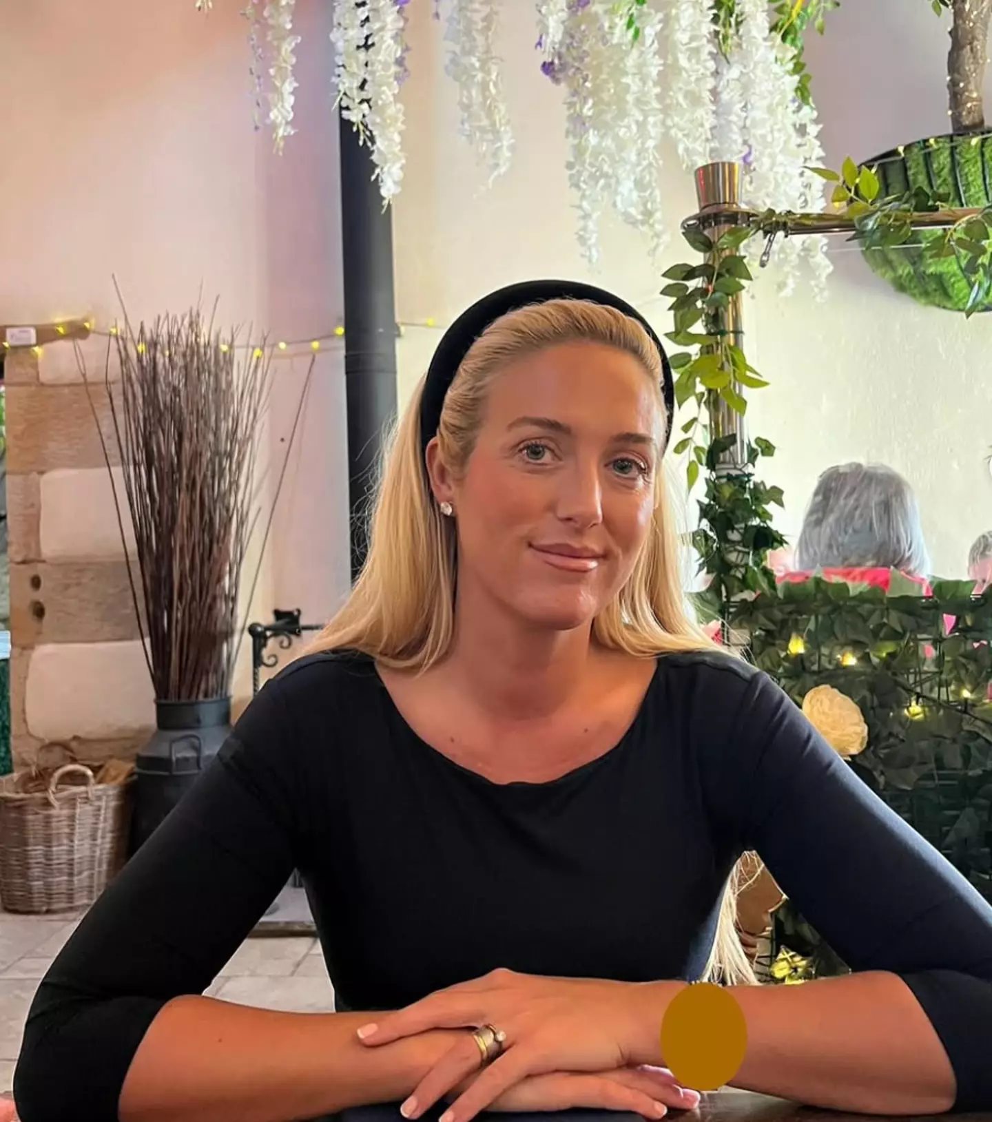 Paris Fury once covered up her wrist in an Instagram post uploaded in October of last year (Instagram/@parisfury1)