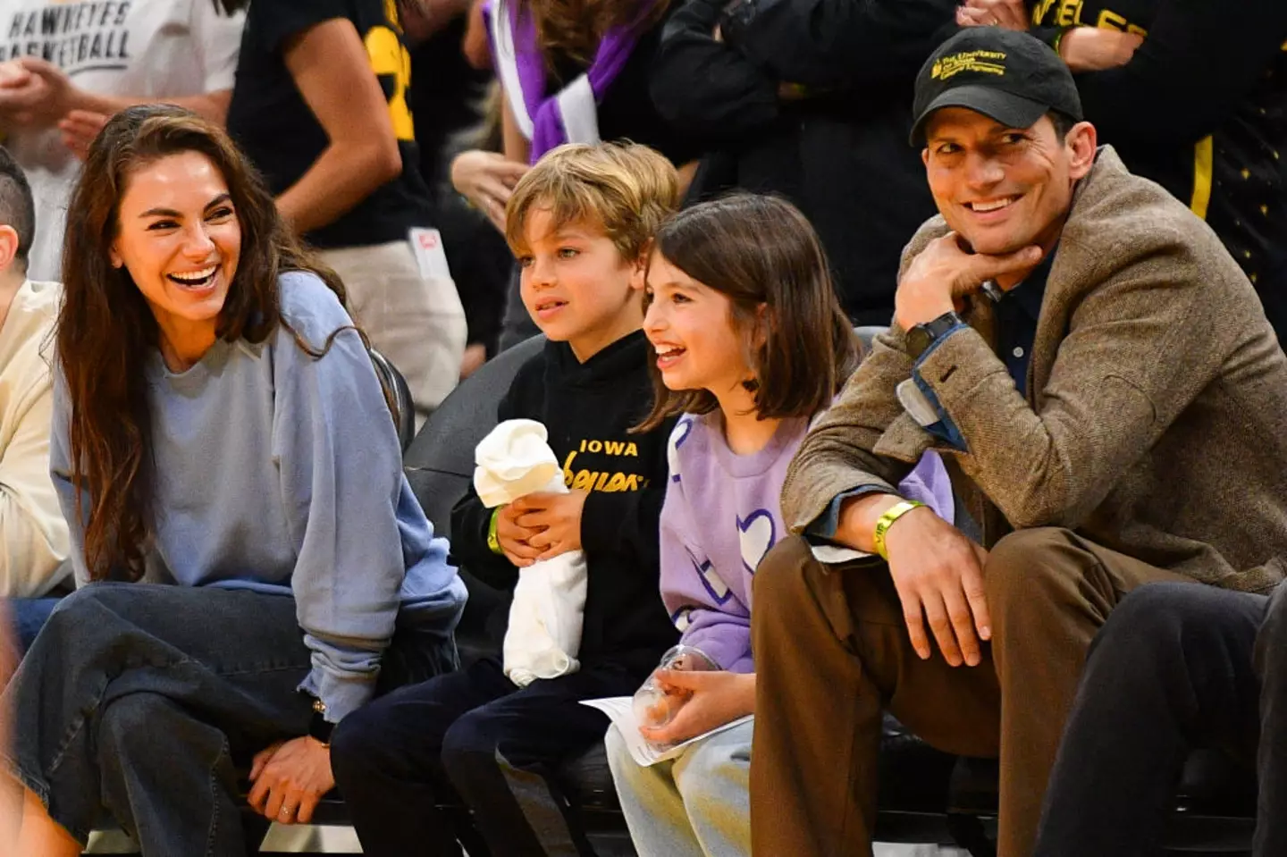 Mila Kunis and Ashton Kutcher share two children (Brian Rothmuller/Icon Sportswire via Getty Images)