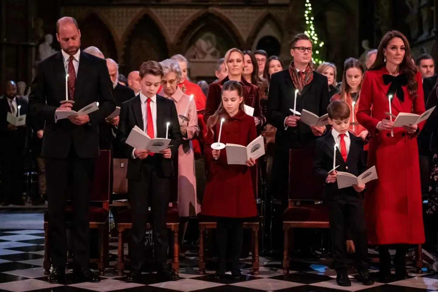 The Together at Christmas carol service took place on 6 December (AARON CHOWN/POOL/AFP via Getty Images)