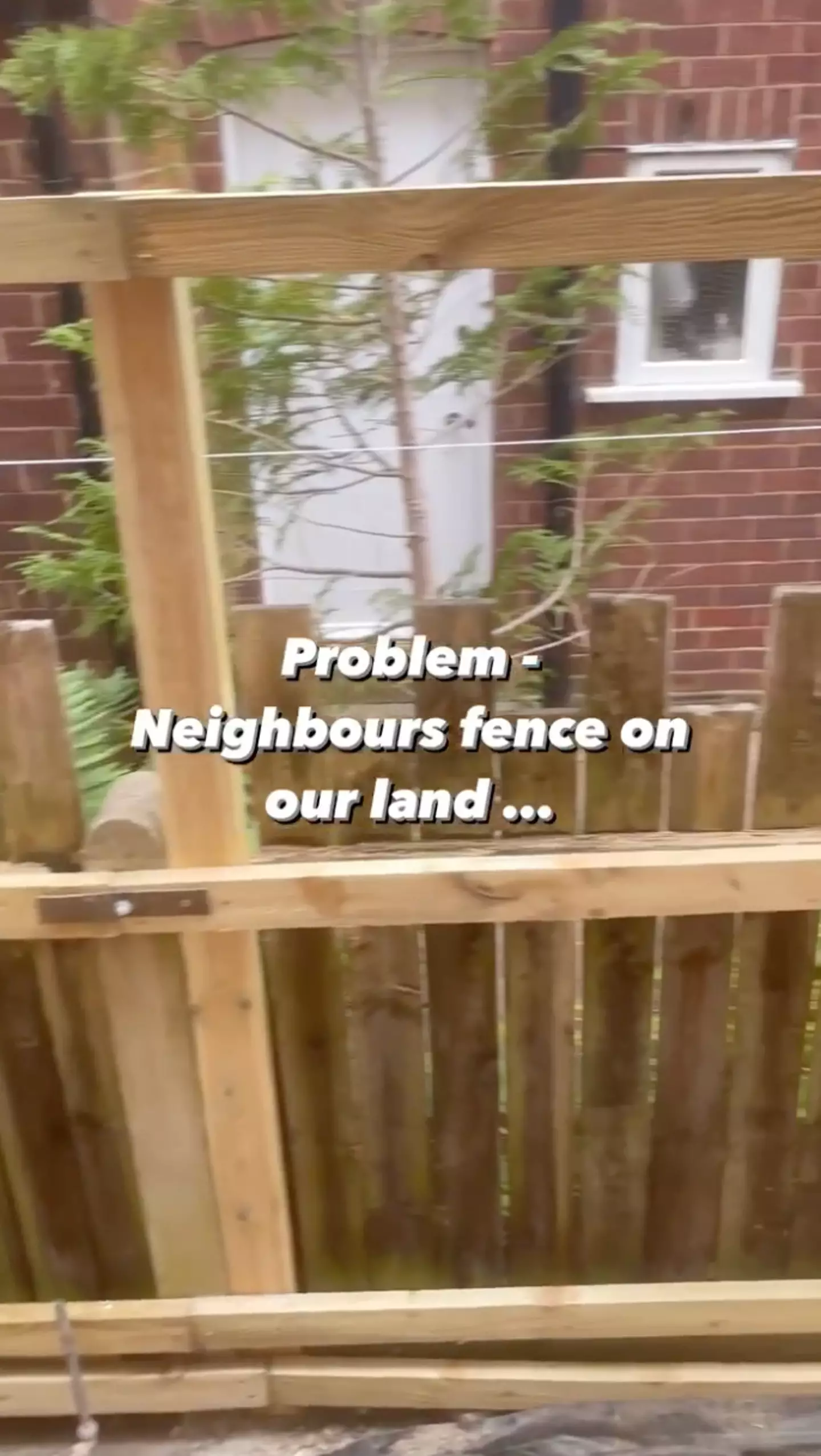 They said the fence was built on their land.