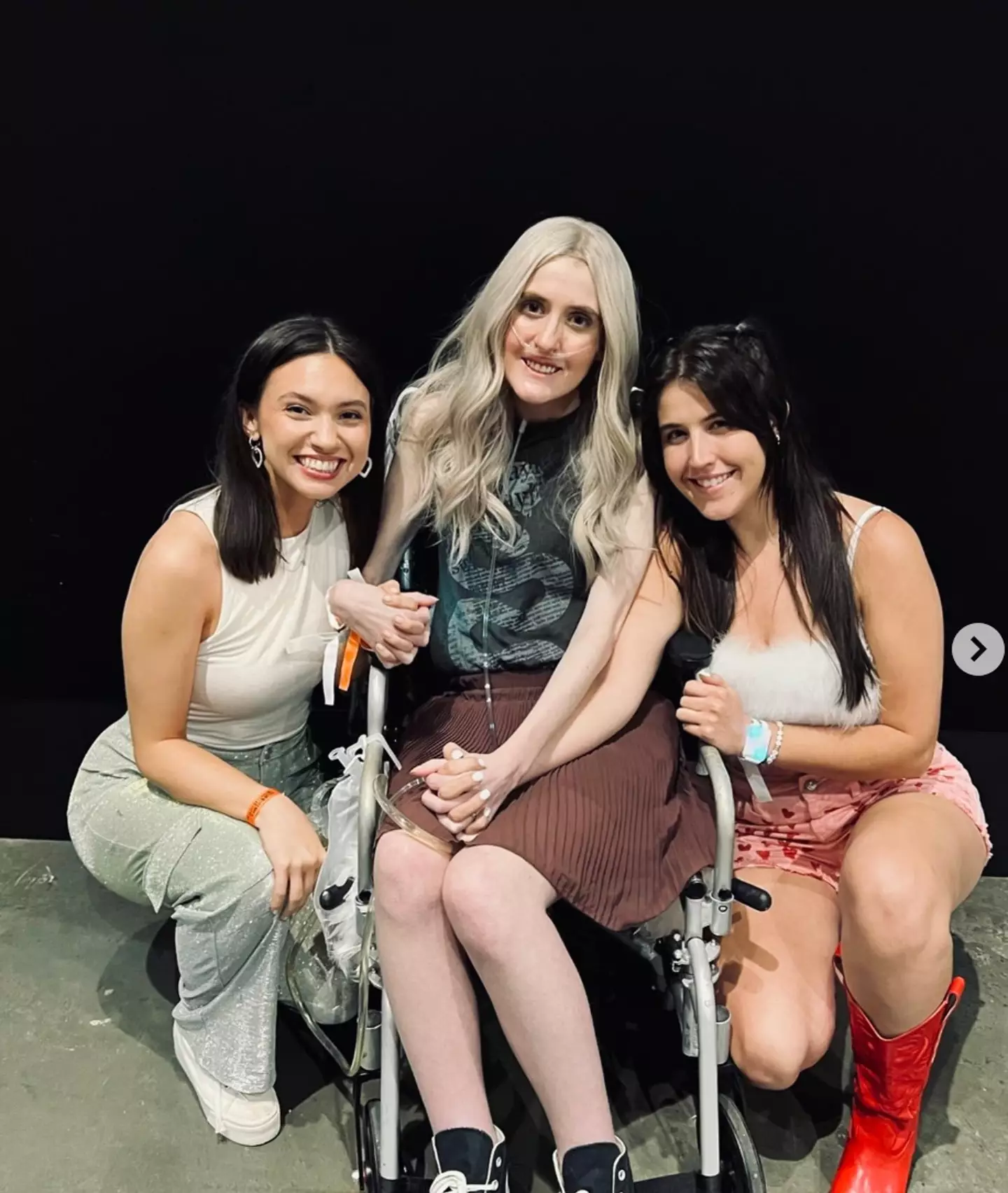 Holly at the concert.