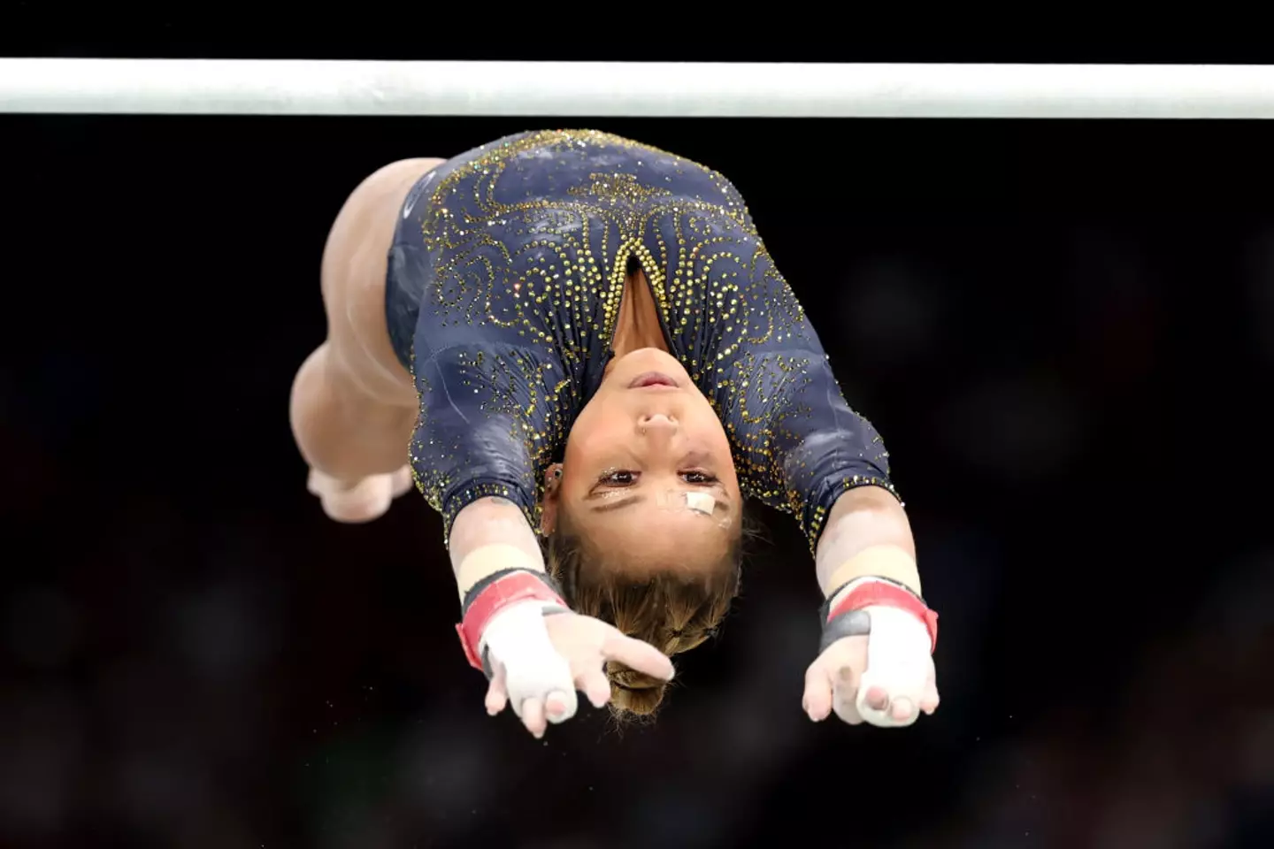 Despite the odds, the gymnast competed and led Brazil to a bronze medal. (Jamie Squire/Getty Images)