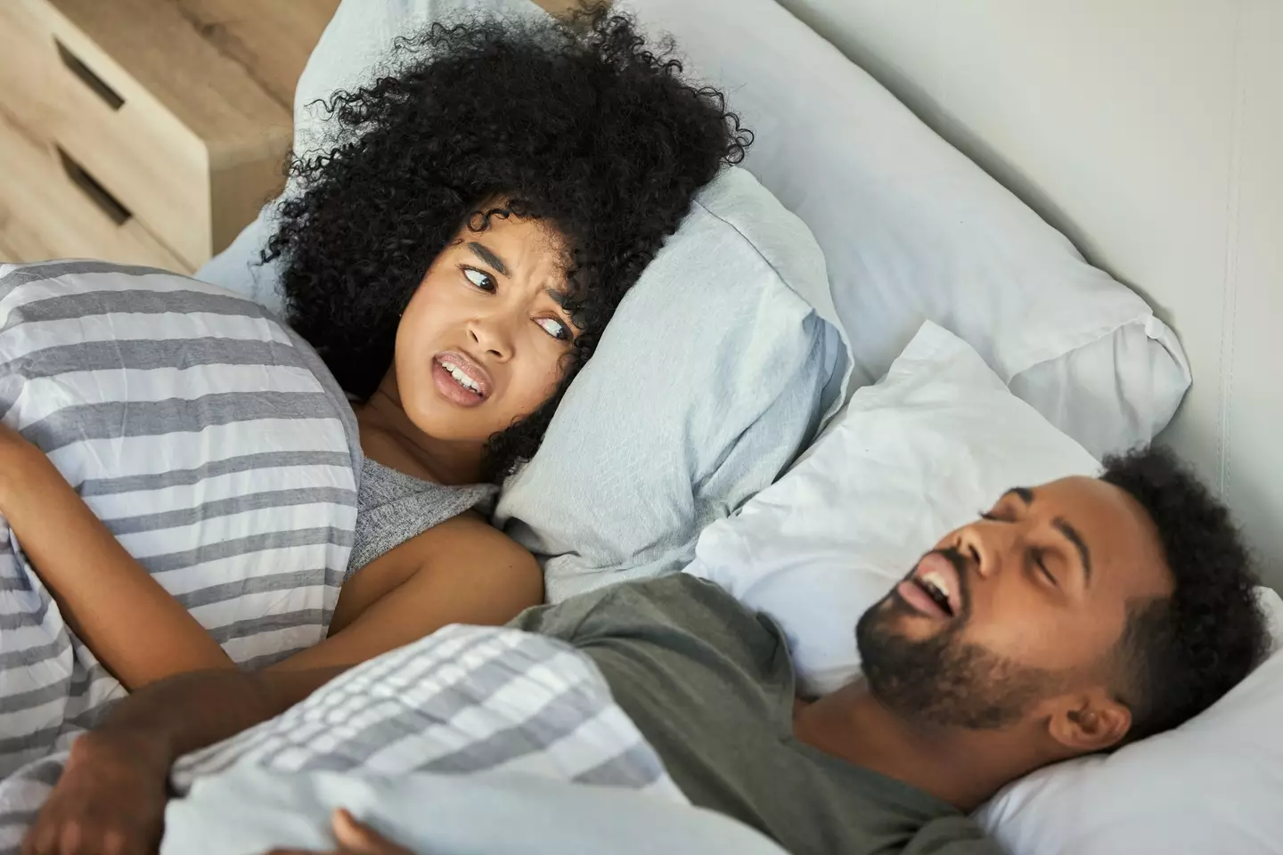 Mouth breathing can also worsen snoring (Getty Stock Image)