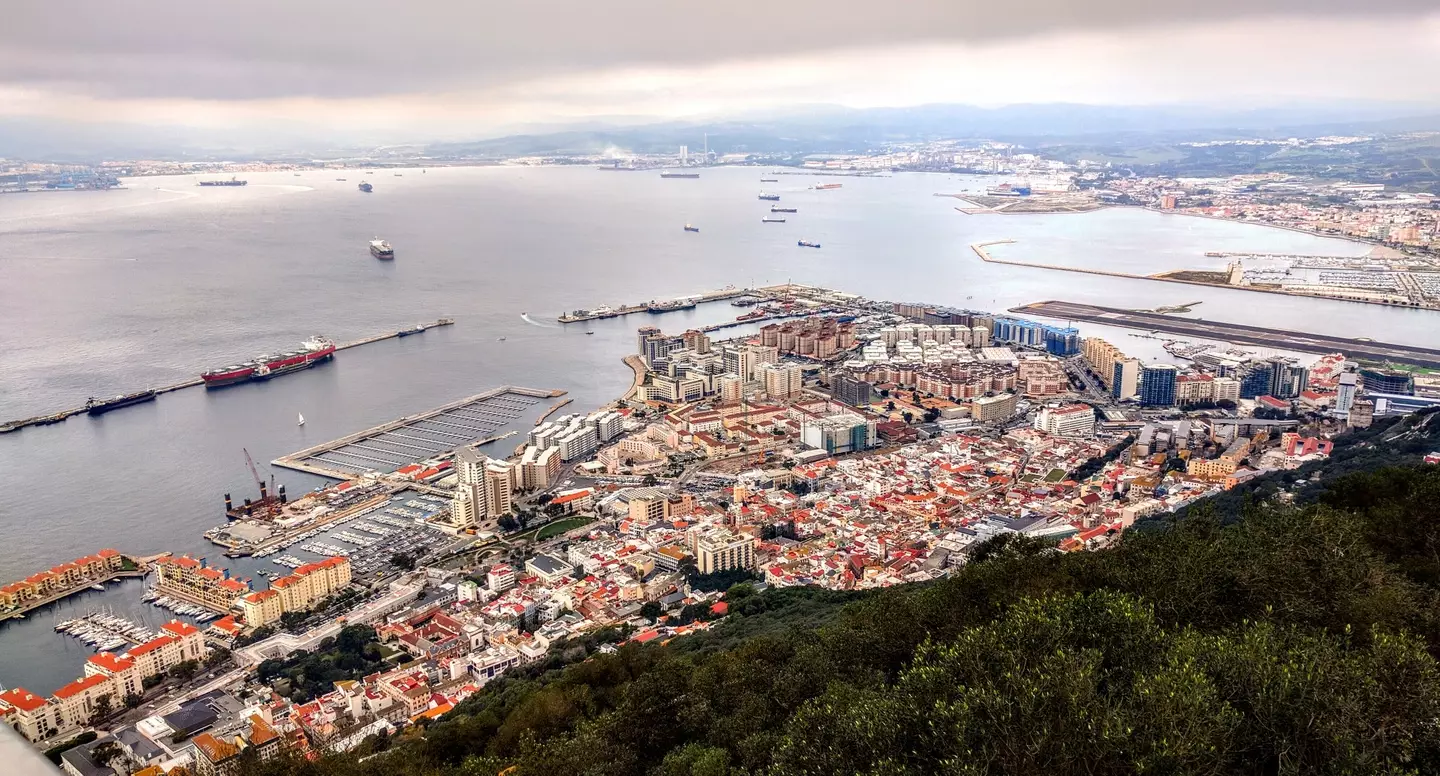 Linda was travelling from Gibraltar, a British Overseas Territory near Spain. [