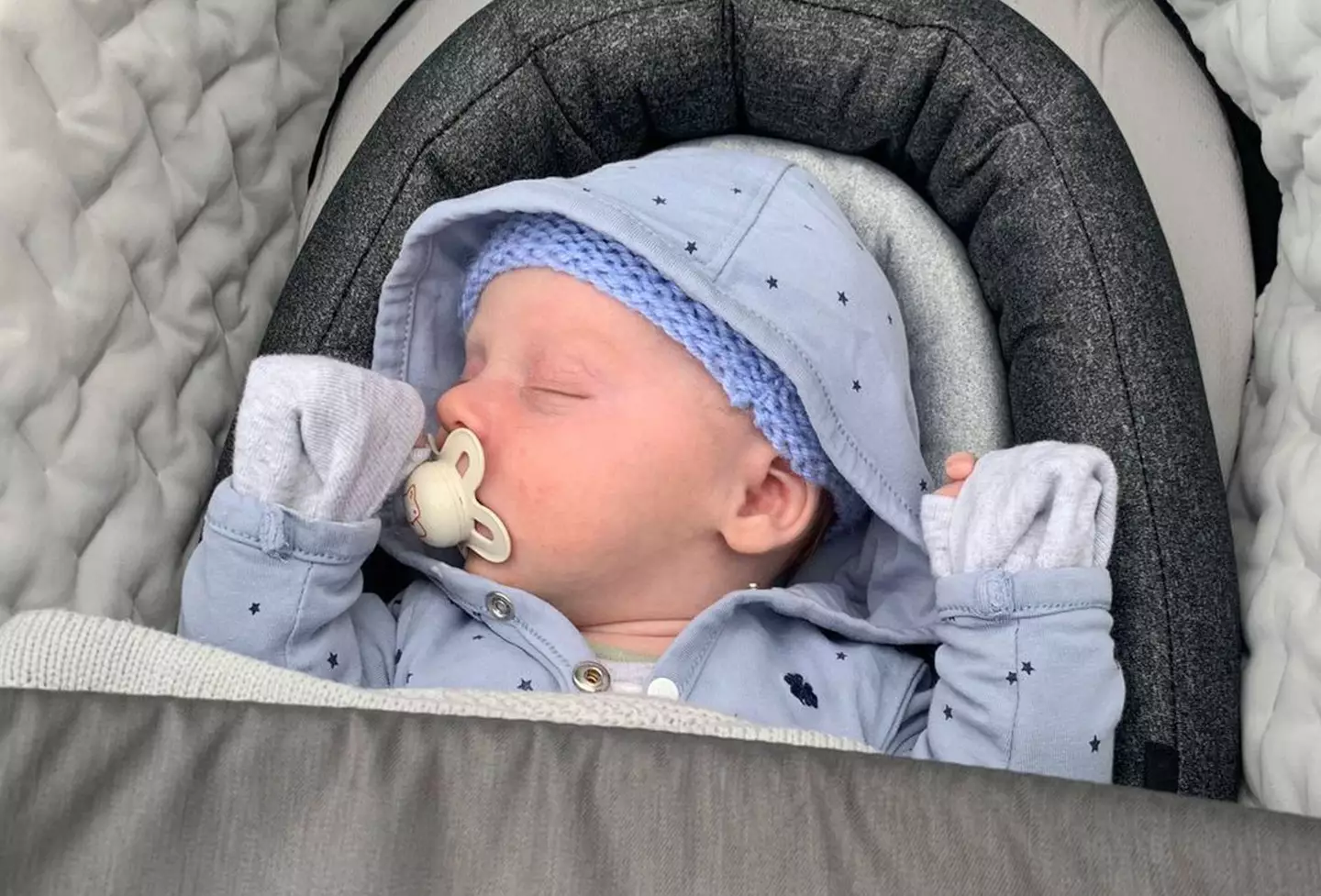 The couple welcomed Sonny in August.