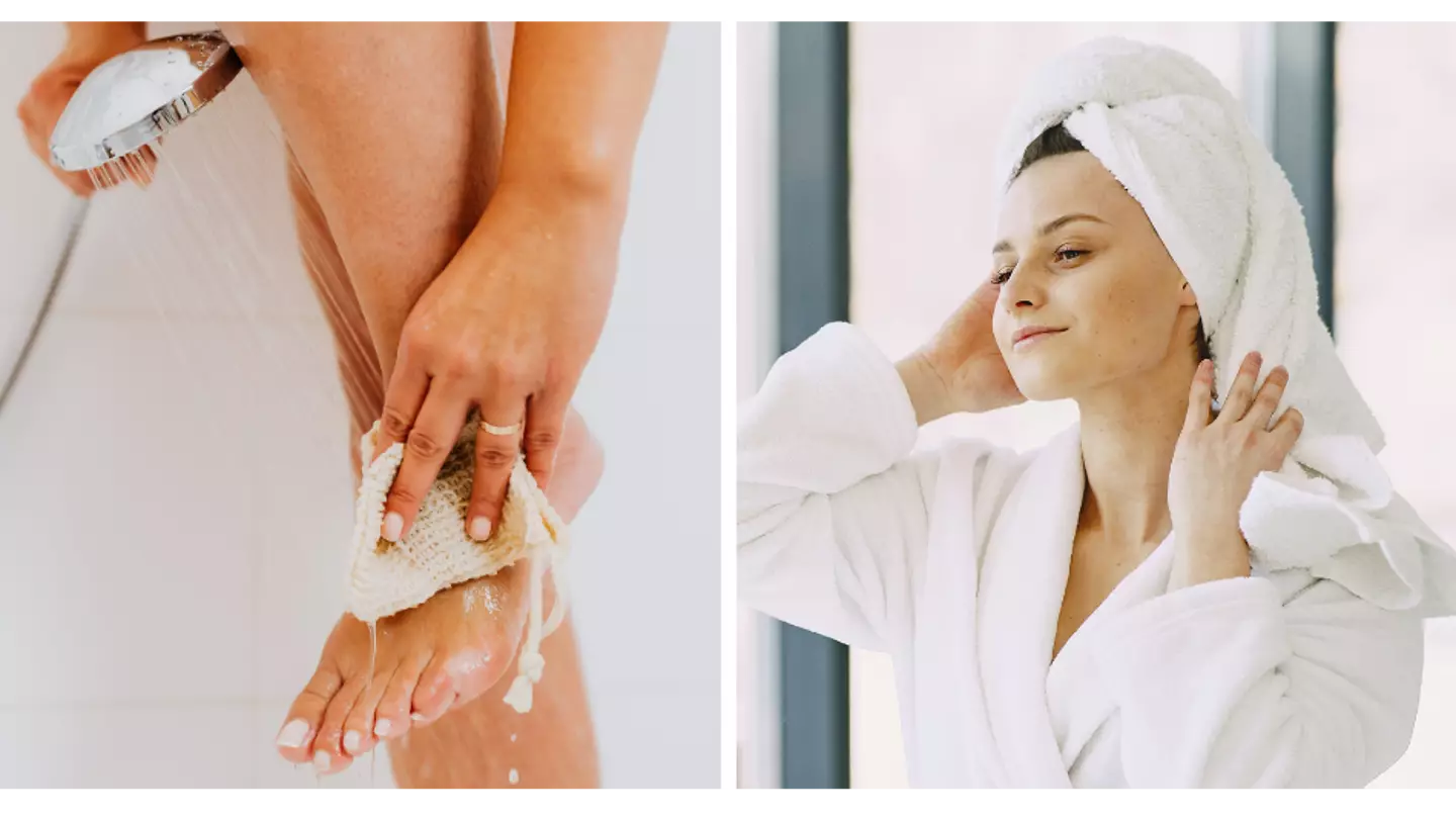 Women divide opinion over whether you should wash your feet in the shower