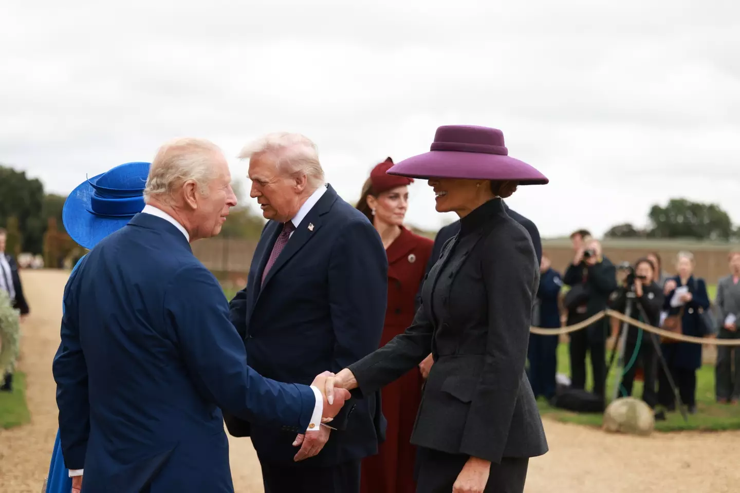 Melania's hat immediately set tongues wagging (Ian Vogler - WPA Pool/Getty Images)
