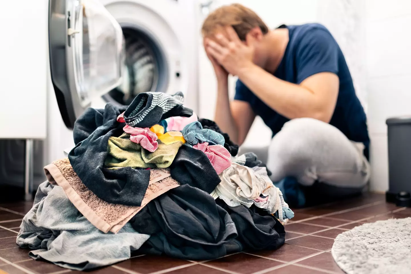 Look mate, it's just a bit of laundry, it's not going to kill you.