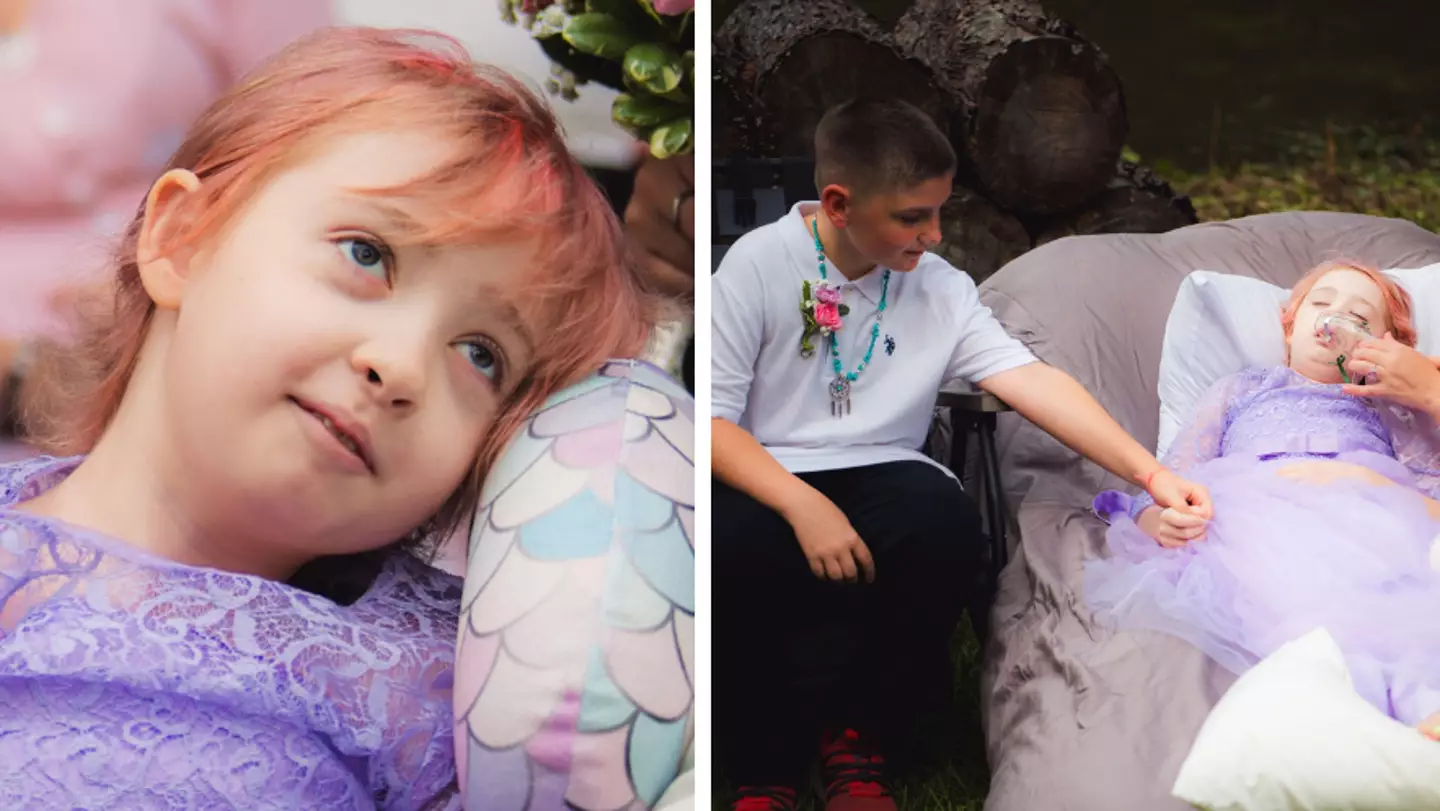 Girl, 10, whose last wish was to get married 'tied the knot' with boyfriend days before dying