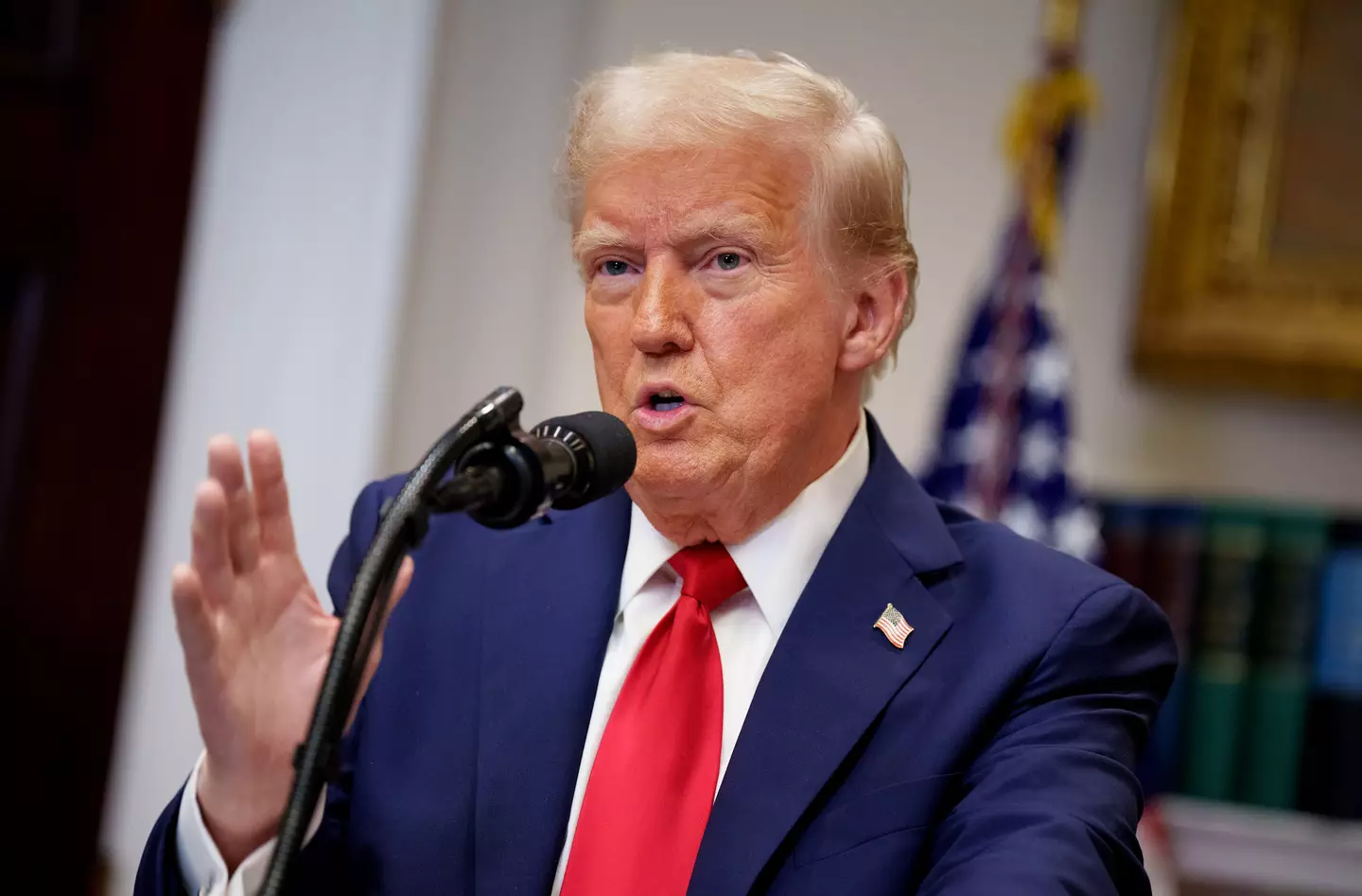 Trump's new policy has sparked major backlash in the US (Andrew Harnik/Getty Images)
