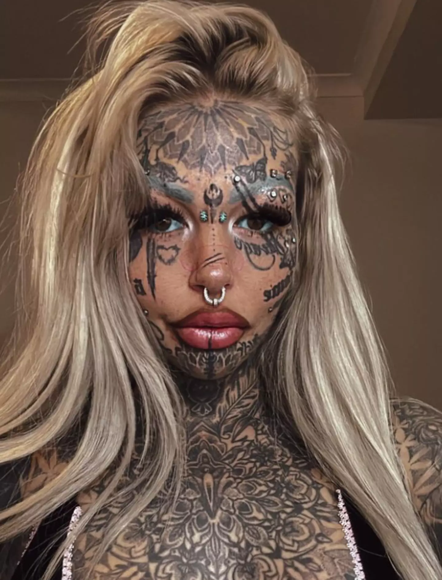 Amber Luke has over 600 tattoos.