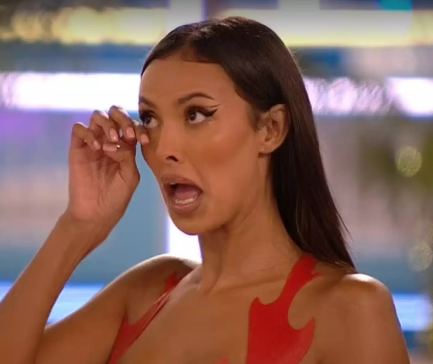Maya could be seen crying. (ITV)