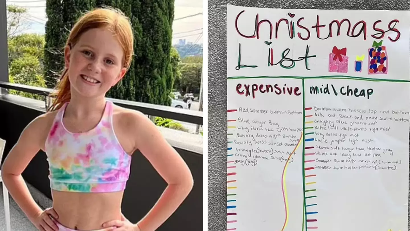 Mum shares 11-year-old daughter's very extravagant Christmas list
