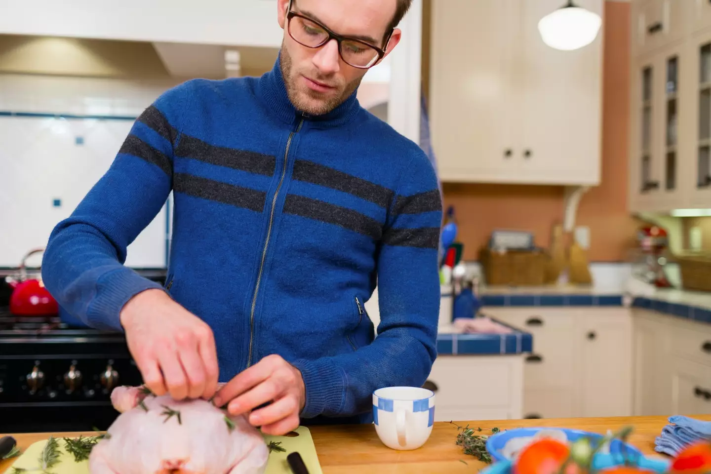 The man explained he and his sister take it in turns to host.