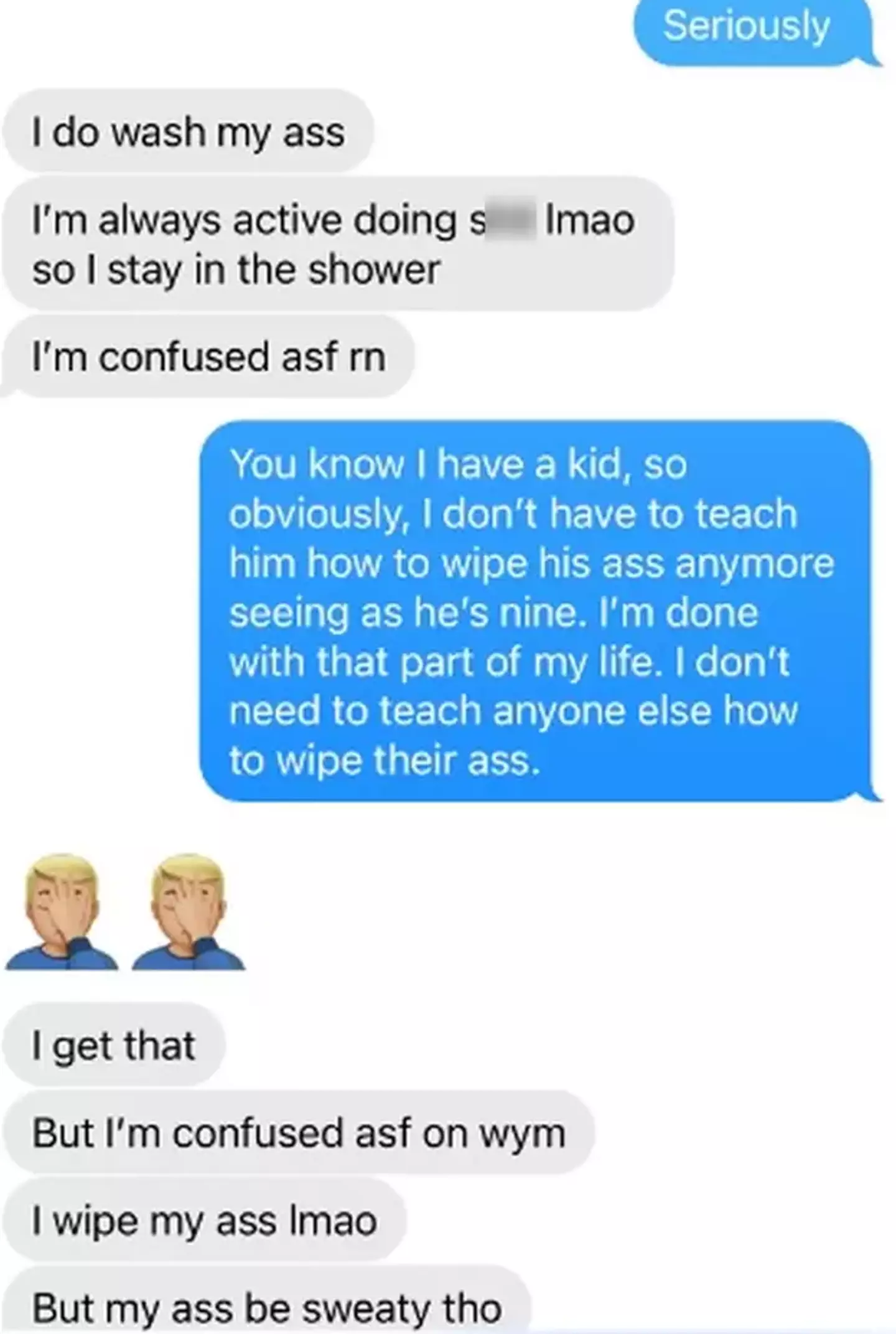 Norris made her feelings clear.