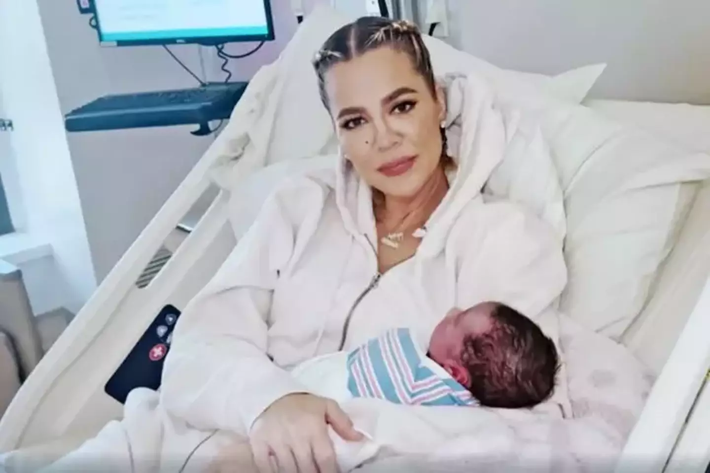 Khloe Kardashian says she feels 'less connected' to her newborn son.