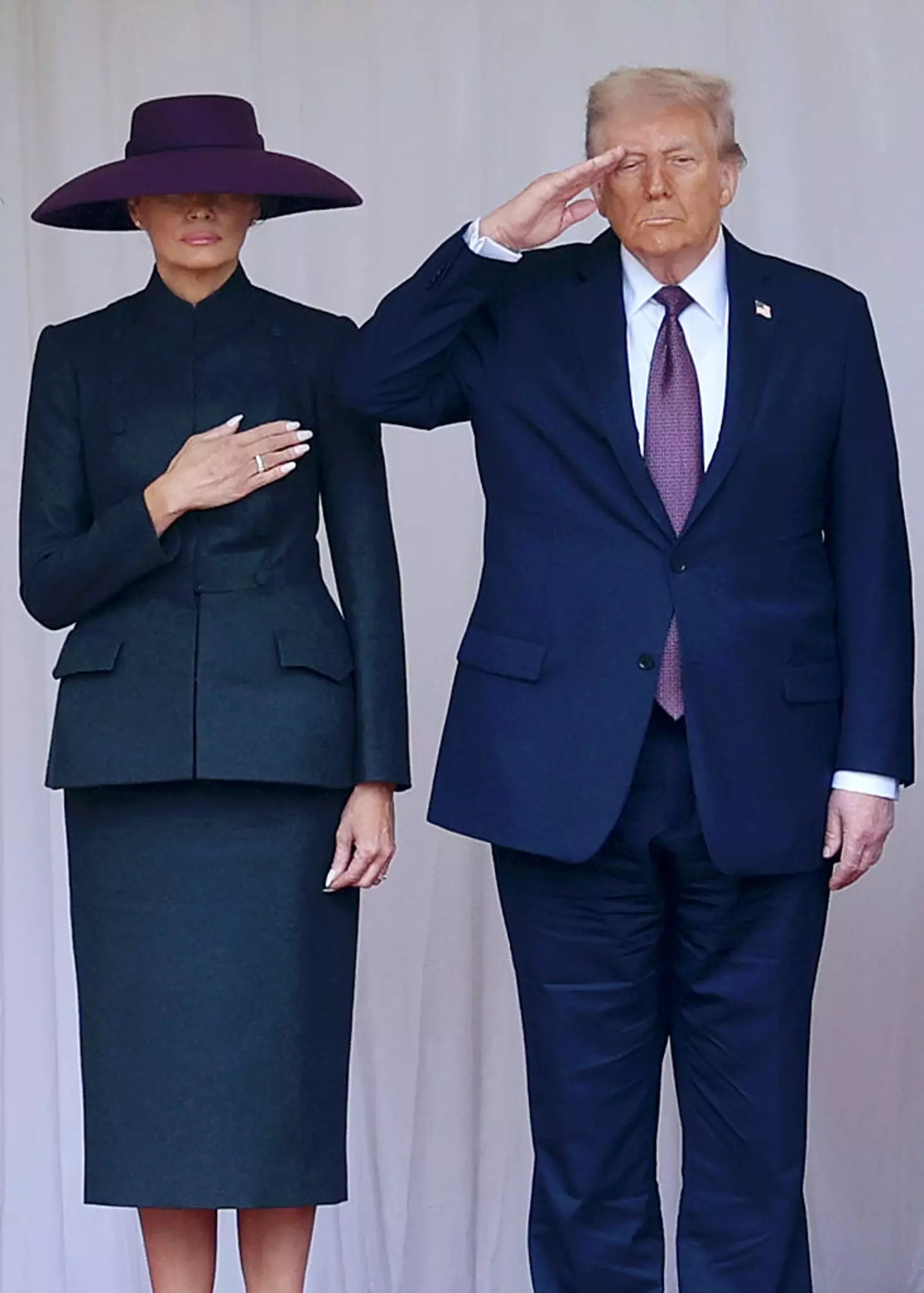 Melania Trump's big hat stole the show during the UK state visit (Chris Jackson/Getty Images)