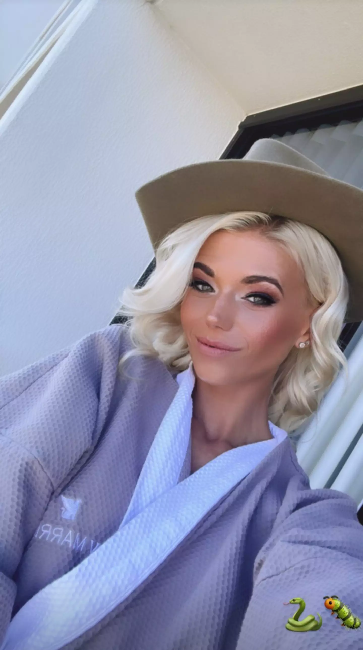 Danielle has been relaxing in Australia's Gold Coast since being eliminated from the jungle.