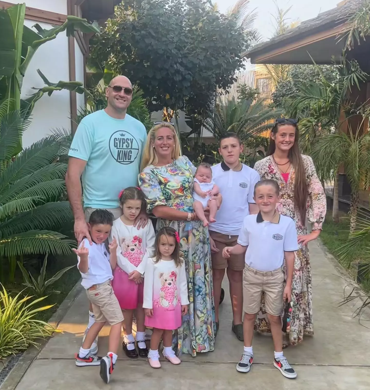 Paris and Tyson are parents to seven children.