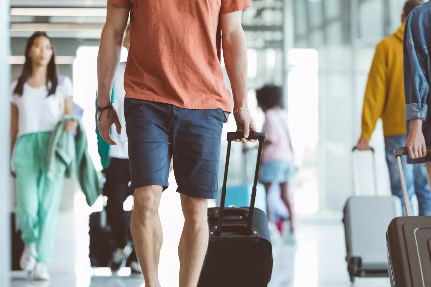 Your airport outfit is an important choice, and shorts should not be even considered! (Getty Stock Image)