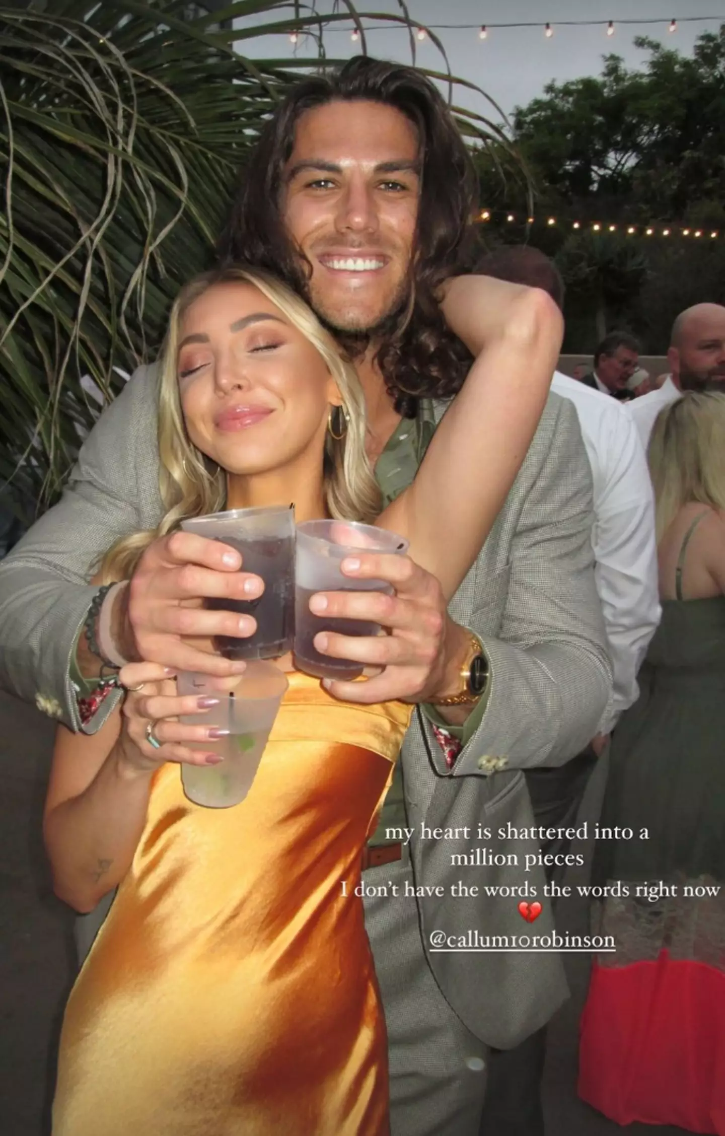Callum's girlfriend, Emily, has shared several heartfelt messages to her boyfriend on Instagram. (Instagram/@emily_livia)