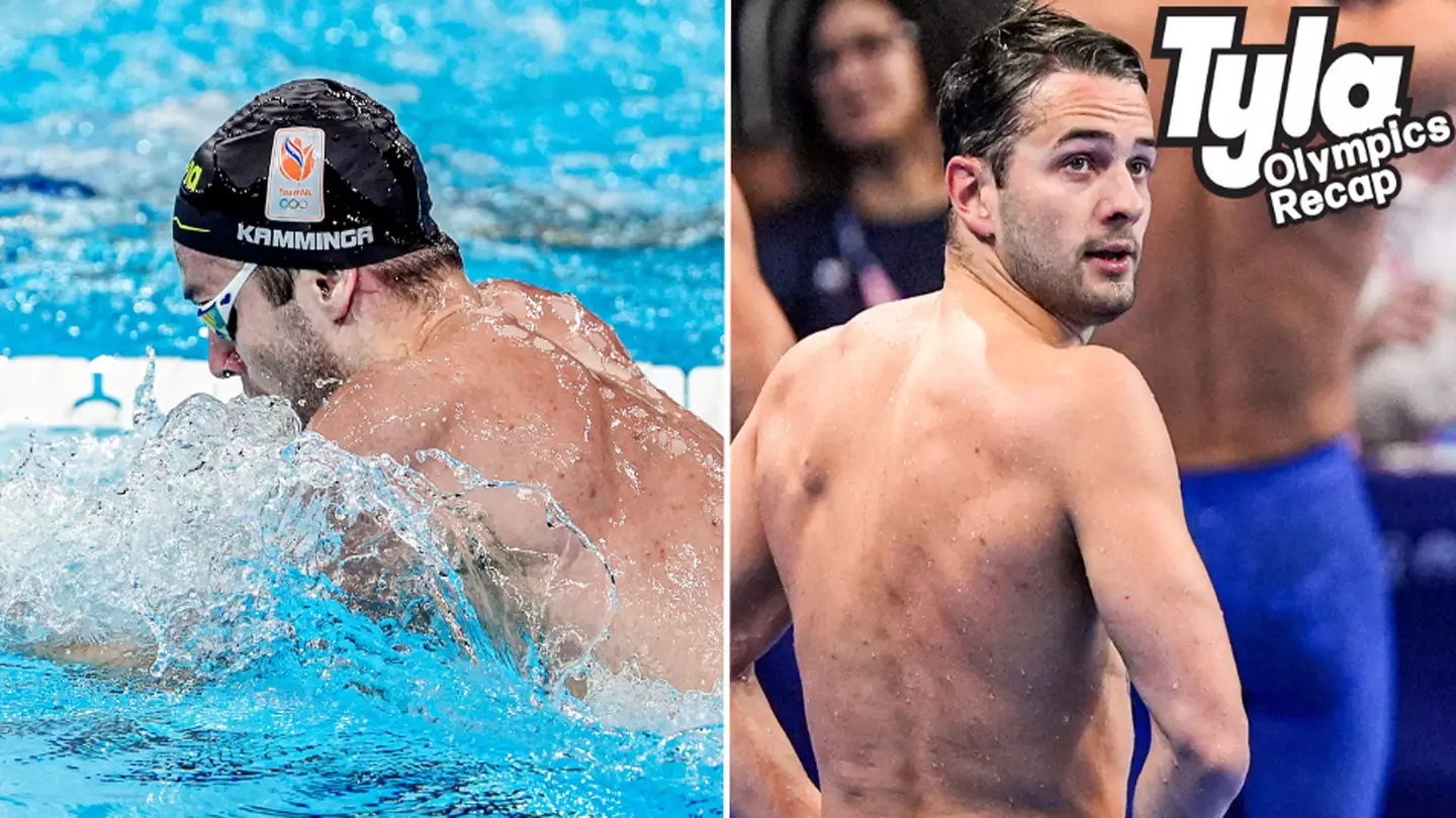 Olympic swimmer’s trunks left viewers in disbelief over unfortunate optical illusion