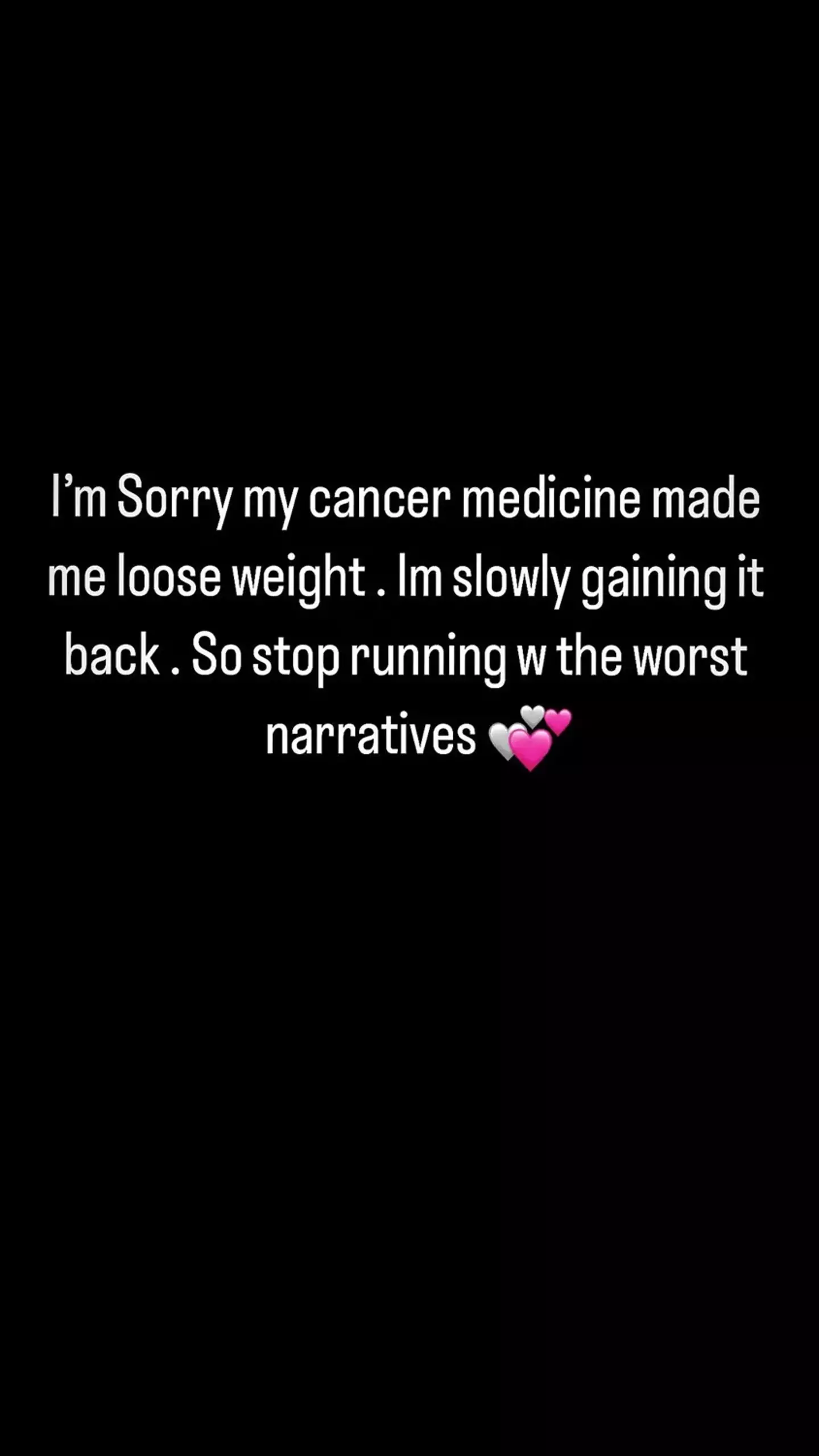 She previously opened up about her cancer diagnosis (Instagram/@bhadbhabie)