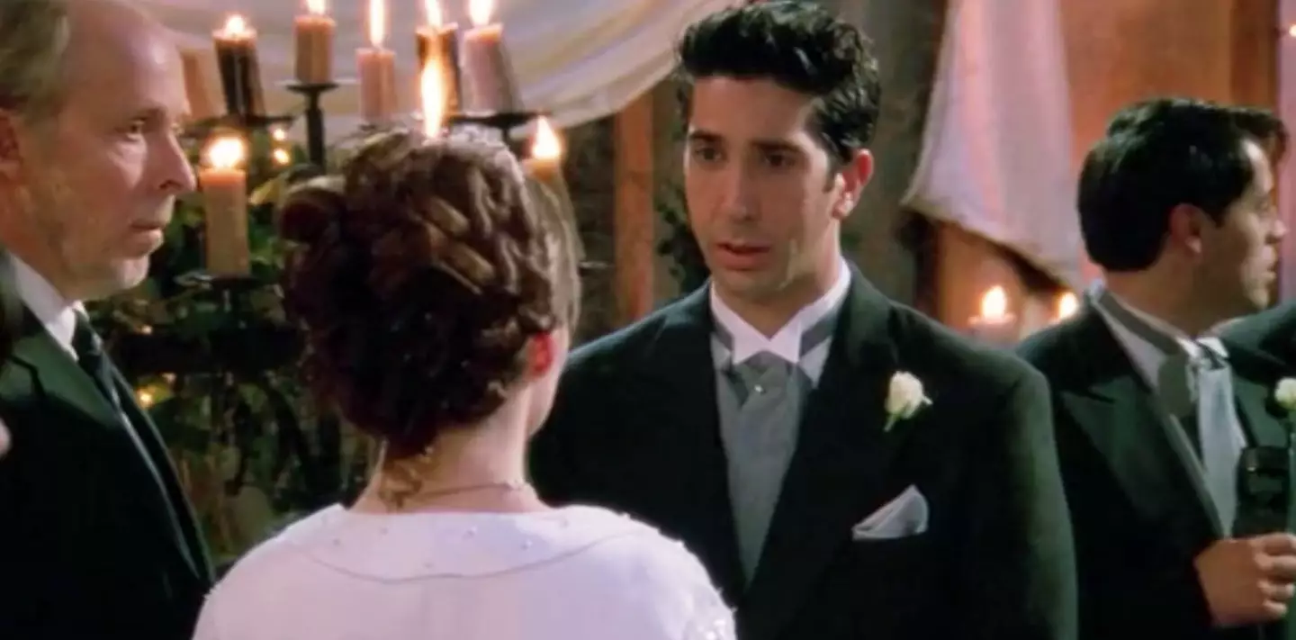 This moment still leaves Friends fans cringing like hell. (Warner Bros)