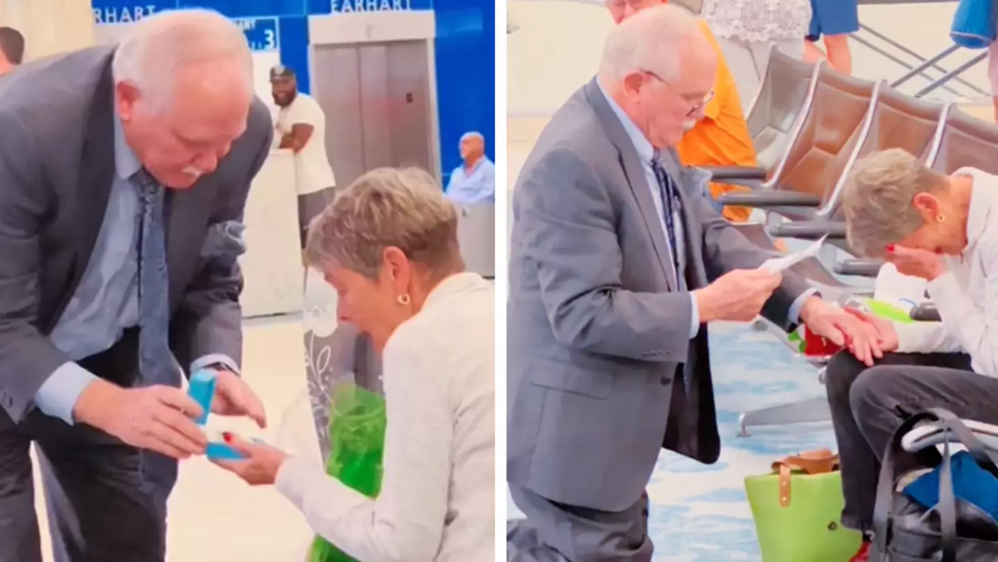 Man proposes after rekindling romance with childhood sweetheart 60 years later