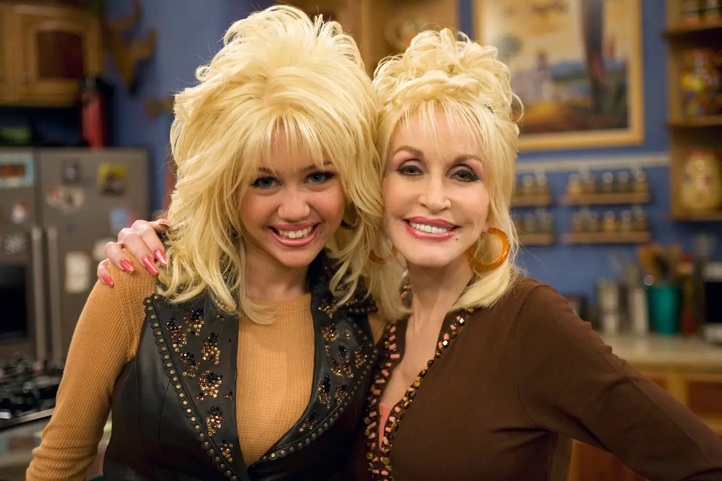 Dolly appeared on Hannah Montana alongside Miley (Joel Warren/Disney Channel via Getty Images)