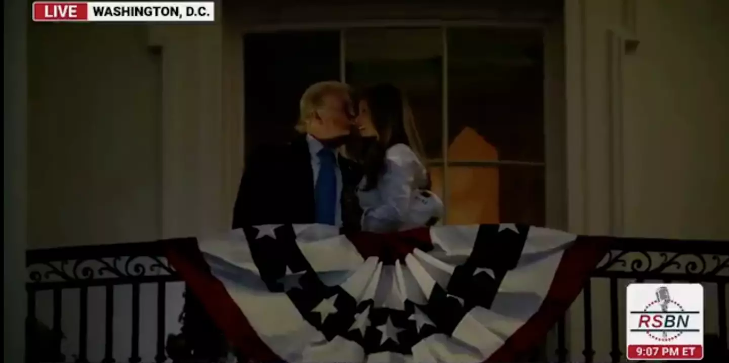 Some people think Melania tried to push Trump away (RSBN)