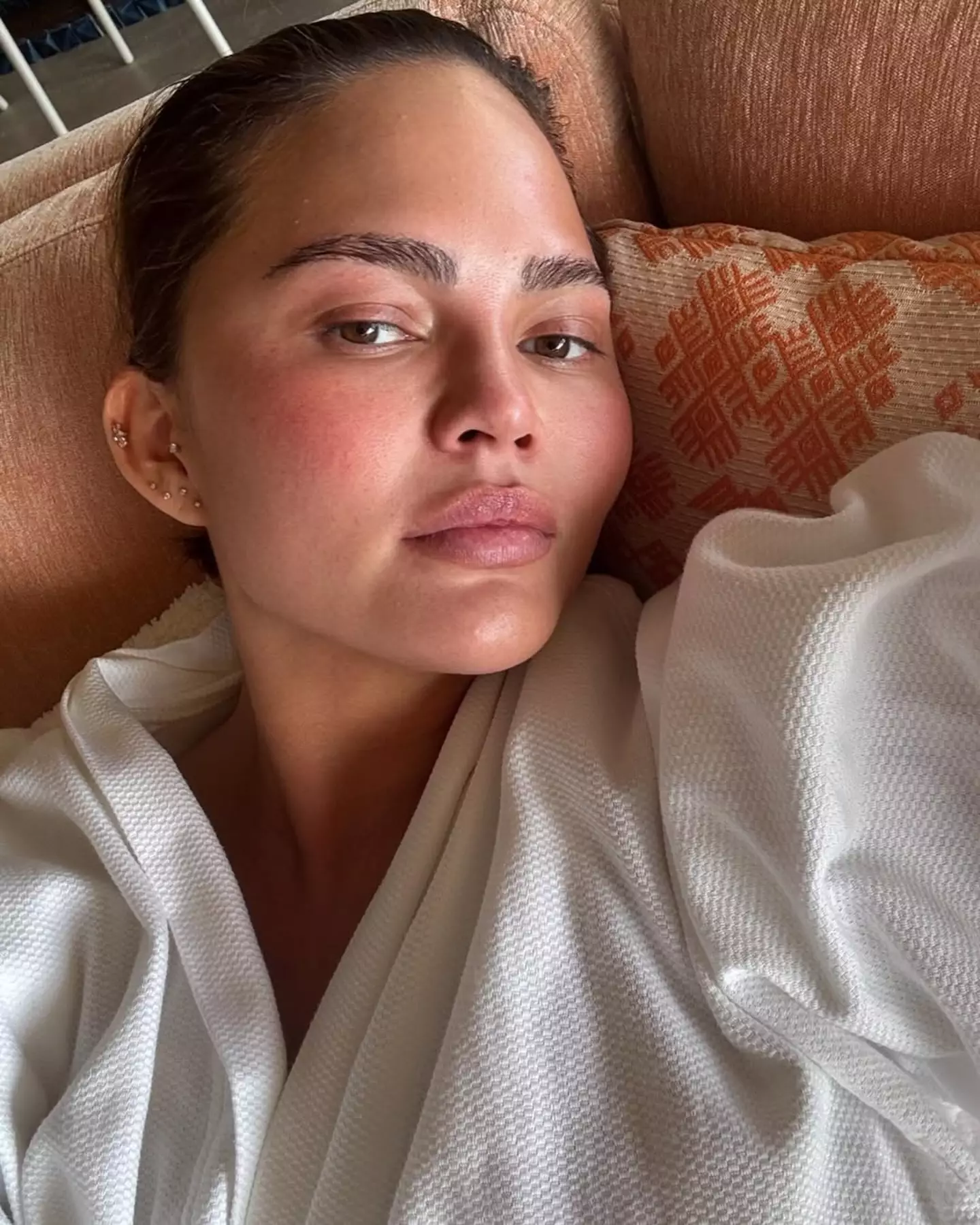 The model's pregnancy was terminated after doctors ruled her son couldn't be saved (Instagram/@chrissyteigen)