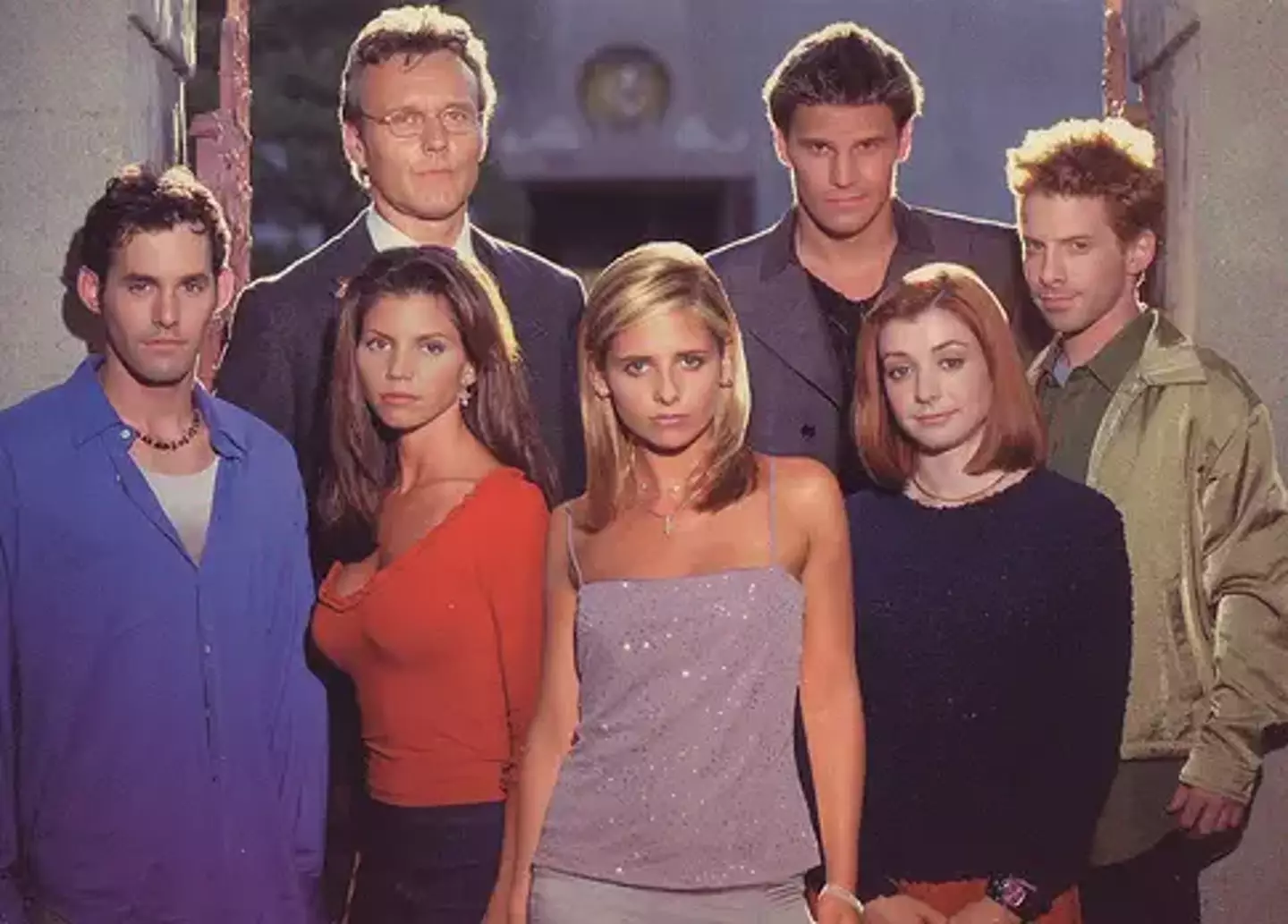 The original cast of Buffy the Vampire Slayer.