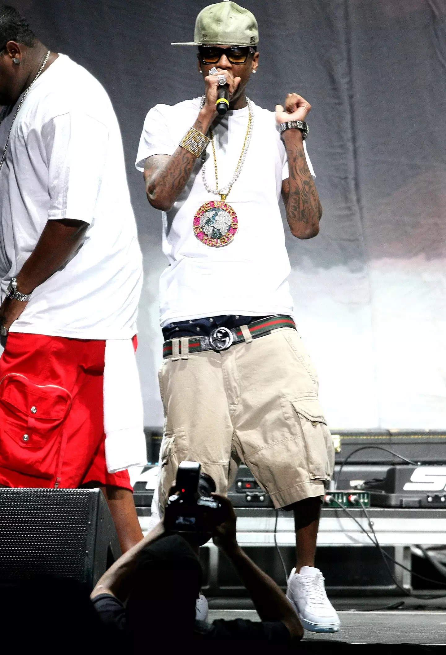 Celebrities like Soulja Boy often sport the 'sagging pants' style, which first became popular in the United States (John Parra/WireImage)